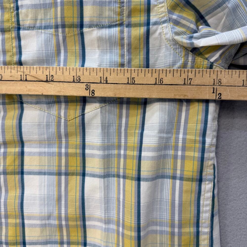 The North Face Button Down Shirt Men's S Green White Gold Plaid Casual - Picture 8 of 10